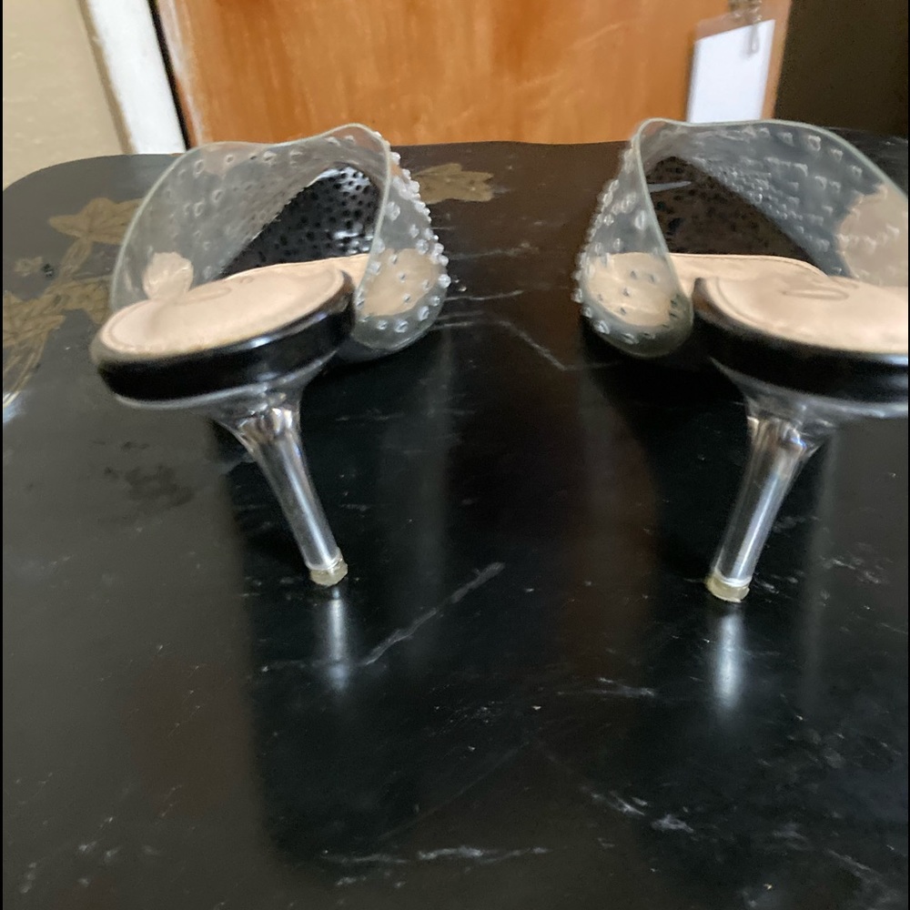 Clear mule with stones